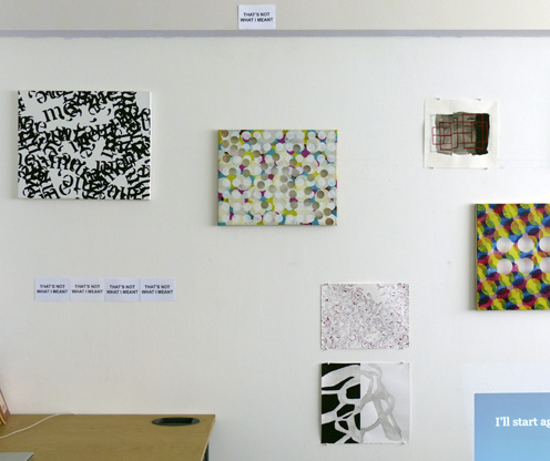 Philip Bradshaw, Installation view, Open Studio 2016